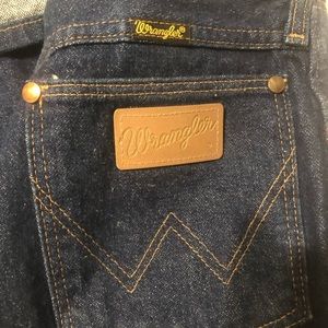 True vintage 1970s wrangler indigo jeans